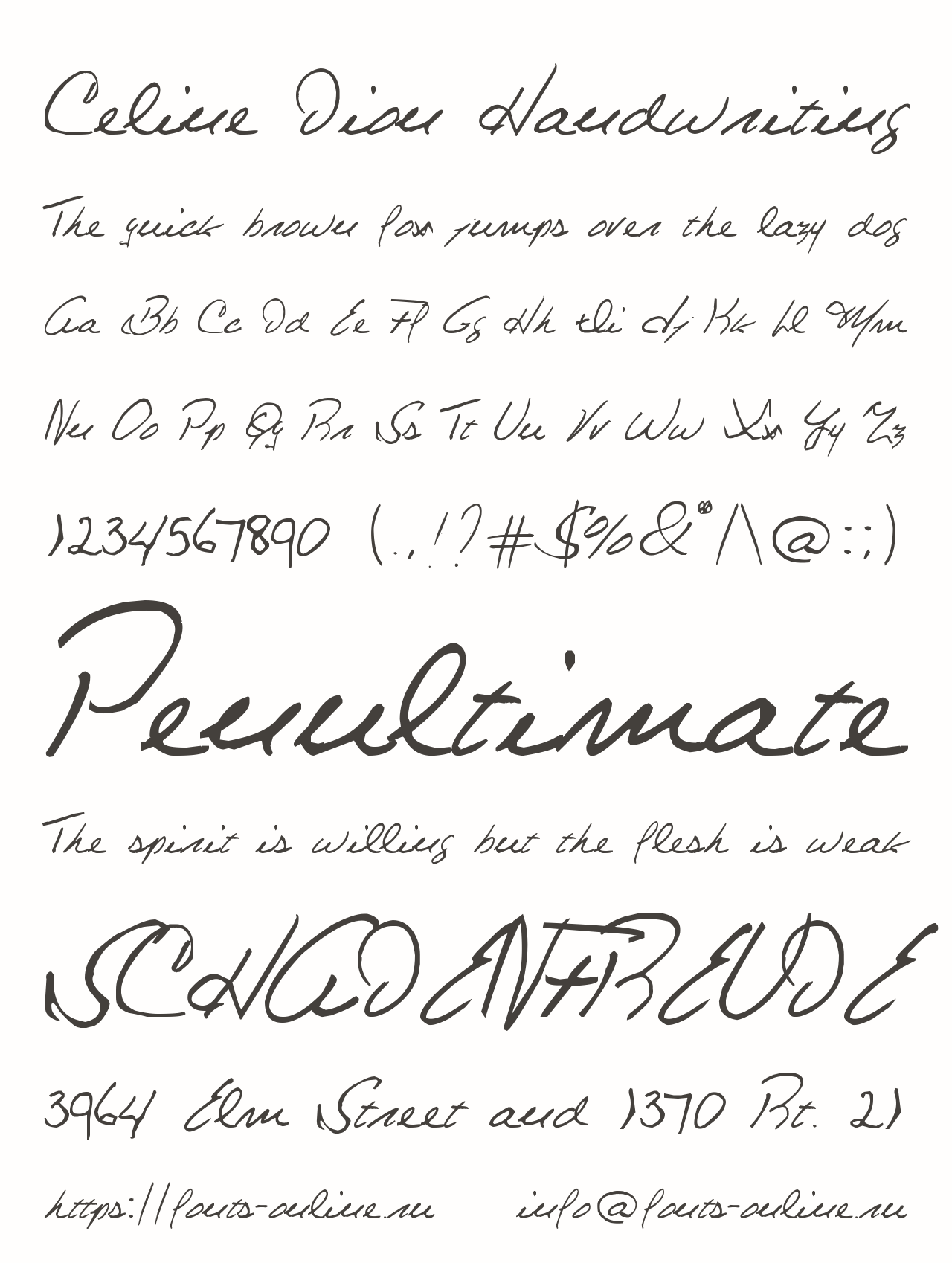 Celine Dion Handwriting Free Font Download
